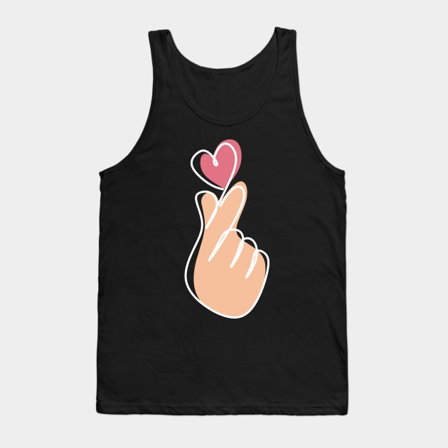 Finger Heart Tank Top by mirailecs